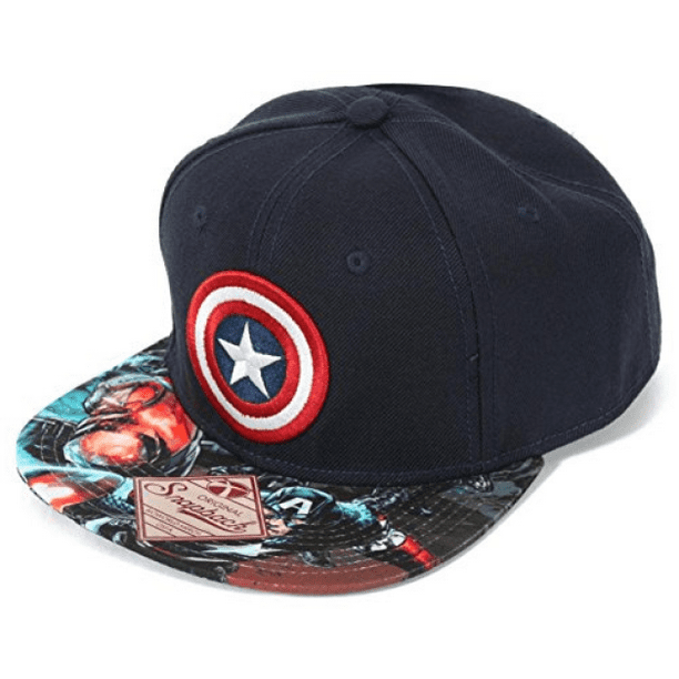 New Era Captain America 9fifty Snapback Cap Comic Graphite
